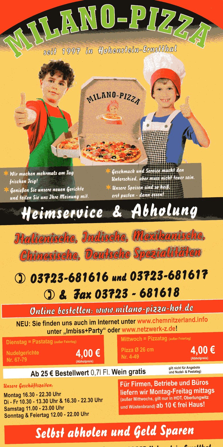 Bild 1 Milano Pizza Heim Service in Hohenstein-Ernstthal
