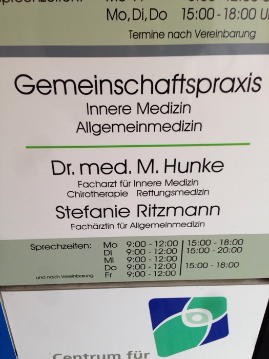 Bild 1 Hunke Martin Dr.med. Internist, Chirotherapie u. RettungsMed. in Osnabrück