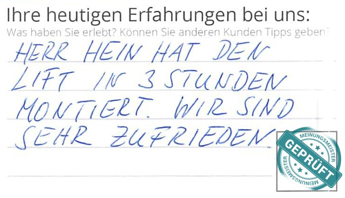 Digitalisierter Text des Meinungsmeister Bewertungsbogens