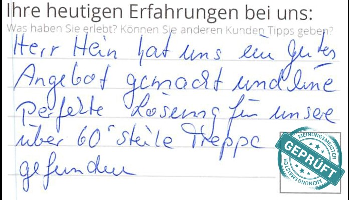 Digitalisierter Text des Meinungsmeister Bewertungsbogens