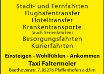 Bild zu Taxi Pfaffenhofen | Taxi Faltermeier