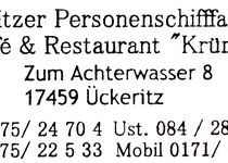 Bild zu Ückeritzer Personenschifffahrt mit Café & Restaurant "Krümel"