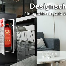 Designerschränke für Feuerlöscher