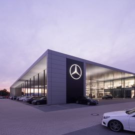 Mercedes-Benz Beresa Münster Außenansicht Ausstellung
