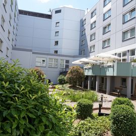 green courtyard