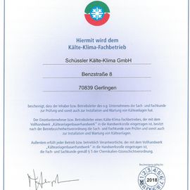 Kälte Schüssler GmbH in Gerlingen