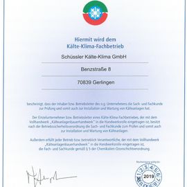 Kälte Schüssler GmbH in Gerlingen