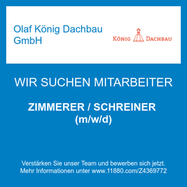 ZIMMERER / SCHREINER (m/w/d)