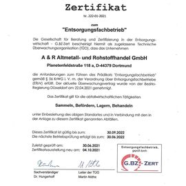 A&R Altmetall- & Rohstoffhandel GmbH in Dortmund