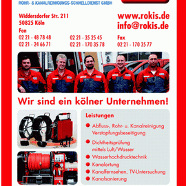 ROKIS Rohr- und Kanalreinigungs Schnelldienst GmbH in Köln