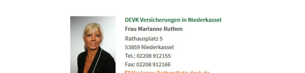 Bild zu Marianne Ruthen / DEVK Agentur