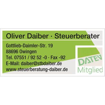 Logo von Oliver Daiber Steuerberater in Owingen am Bodensee