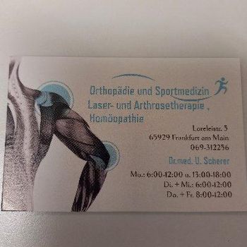 Logo von Scherer Ulrich Orthopäde-Sportmedizin in Frankfurt am Main