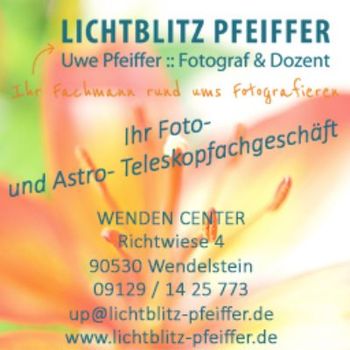 Logo von Lichtblitz Pfeiffer Foto- Fachgeschäft und Astro-Teleskop- Fachgeschäft in Wendelstein