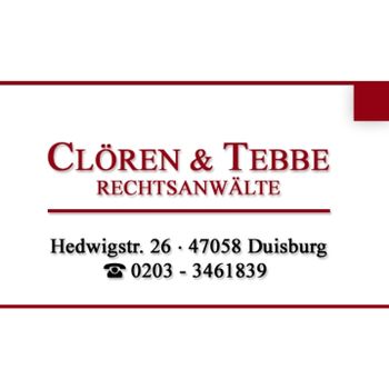 Logo von Clören & Tebbe in Duisburg