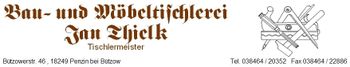 Logo von Bau- und Möbeltischlerei Jan Thielk in Penzin bei Bützow