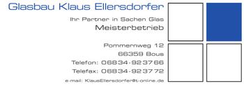 Logo von Glasbau Klaus Ellersdorfer in Bous