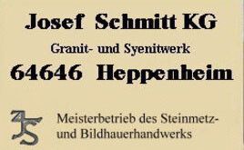 Logo von Josef Schmitt KG Granit- und Syenitwerk Granit- und Syenitwerk Granit- und Syenitwerk in Heppenheim an der Bergstraße