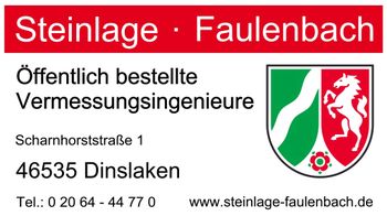 Logo von Vermessungbüro Steinlage und Faulenbach - Öffentlich bestellte Vermessungsingenieure (ÖbVI) in Dinslaken