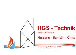 Logo von HGS-Technik Mack-Schubert GbR in Bad Homburg