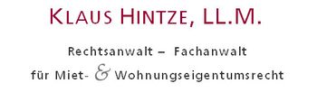 Logo von Rechtsanwalt Klaus Hintze in Wiesbaden