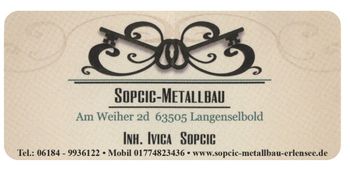 Logo von Ivica Sopcic Schlosserei & Metallbau in Langenselbold