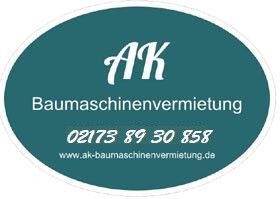 Logo von AK Baumaschinenvermietung, Andreas Kaaf in Langenfeld