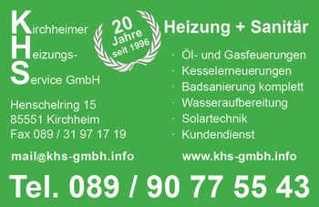 Logo von Kirchheimer Heizungsservice GmbH in Kirchheim