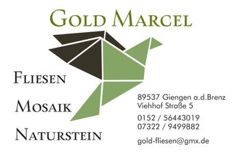 Logo von Gold Marcel Fliesen-Mosaik-Naturstein in Giengen an der Brenz