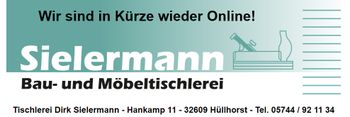 Logo von Sielermann Bau- und Möbeltischlerei in Hüllhorst