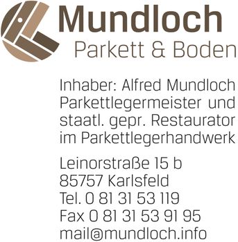 Logo von Mundloch Parkett & Boden Alfred Mundloch in Karlsfeld