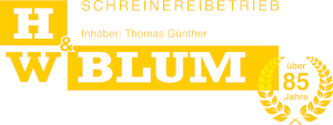 Logo von Schreinereibetrieb H&W Blum - Fenster und Türen in Frankfurt am Main