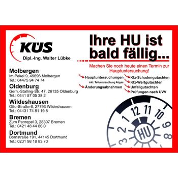 Logo von KÜS Kfz-Prüfstelle in Wildeshausen / Ingenieur-Büro Dipl-Ing. Walter Lübke in Wildeshausen