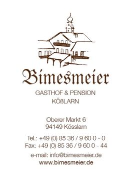 Logo von Gasthaus Bimesmeier in Kößlarn
