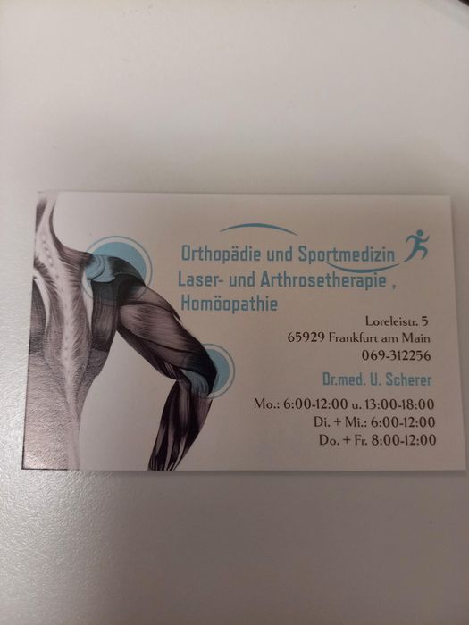 Scherer Ulrich Orthopäde-Sportmedizin