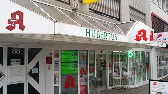 Aussenansicht der Hubertus-Apotheke