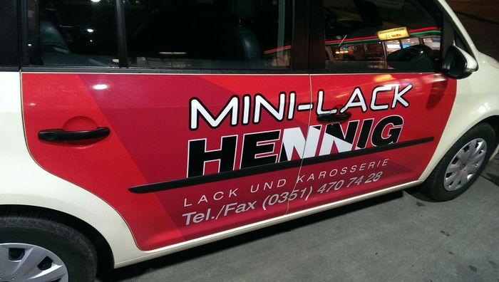 MINI-LACK HENNIG · LACK UND KAROSSERIE