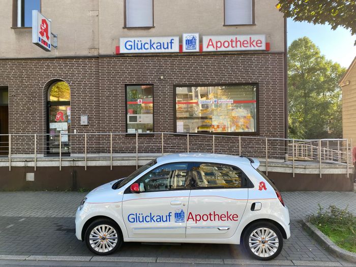 Aussenansicht der Glückauf-Apotheke