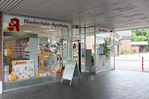 Aussenansicht der Niederrhein-Apotheke