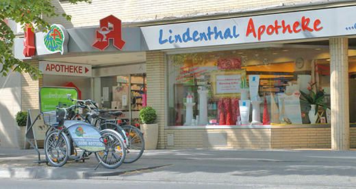 Aussenansicht der Lindenthal-Apotheke