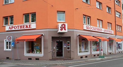 Aussenansicht der Glockenhof-Apotheke