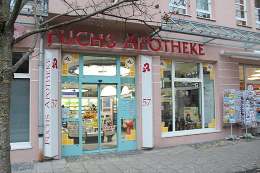 Aussenansicht der Fuchs-Apotheke