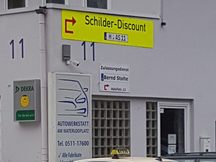 Schilder Discount Hannover & Zulassungsdienst Bernd Stolte