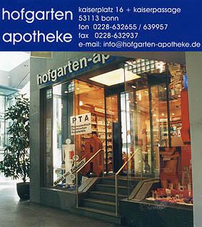 Aussenansicht der Hofgarten-Apotheke