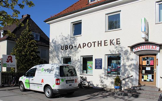 Aussenansicht der Ubo-Apotheke