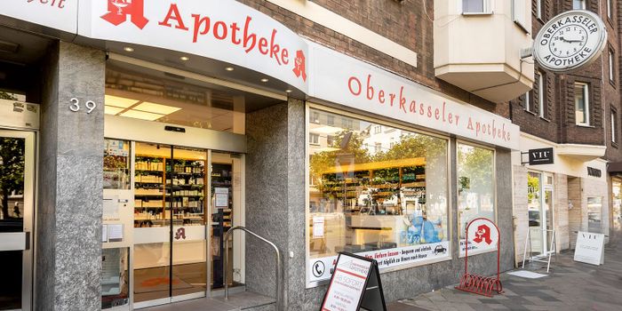 Aussenansicht der Oberkasseler-Apotheke