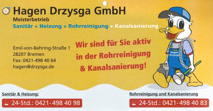 Hagen Drzysga GmbH Sanitär-Heizung-Rohrreinigung