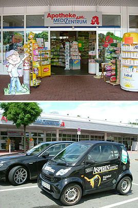 Aussenansicht der Apotheke am MEDI ZENTRUM