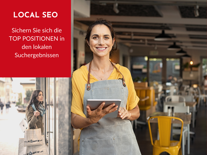 LOCAL SEO - DORT GEFUNDEN WERDEN WO KUNDEN SUCHEN Egal, ob Siri, Alexa, Google, Bing, TripAdvisor oder die Vielzahl an weiteren Portalen und Apps im Internet – Nutzer informieren sich lange nicht mehr nur auf einem Kanal über Ihr Unternehmen. Um Ihr Ranking in Suchmaschinen dauerhaft und nachhaltig zu verbessern, ist es essenziell, Ihre Unternehmensdaten in diesem großen digitalen Netzwerk optimal zu managen. Als Werbeagentur unterstützen wir Sie gerne dabei.