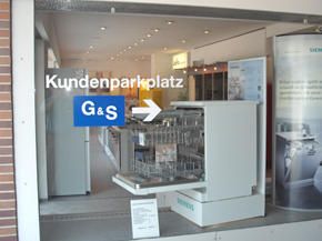 Kundenparkplatz - G & S GmbH | Küchen Herde und Öfen | München